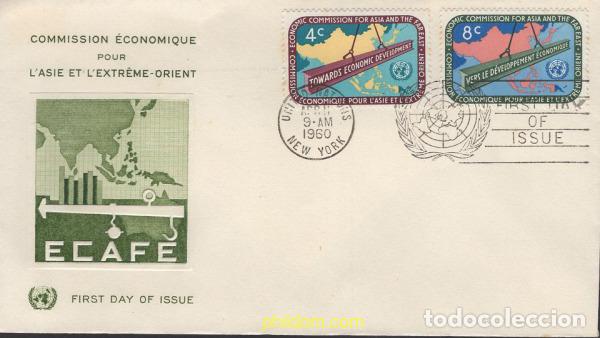 Sellos: 651816 MNH NACIONES UNIDAS. Nueva York 1960 COMISION ECONOMICA PARA ASIA Y EXTREMO ORIENTE (ECAFE)