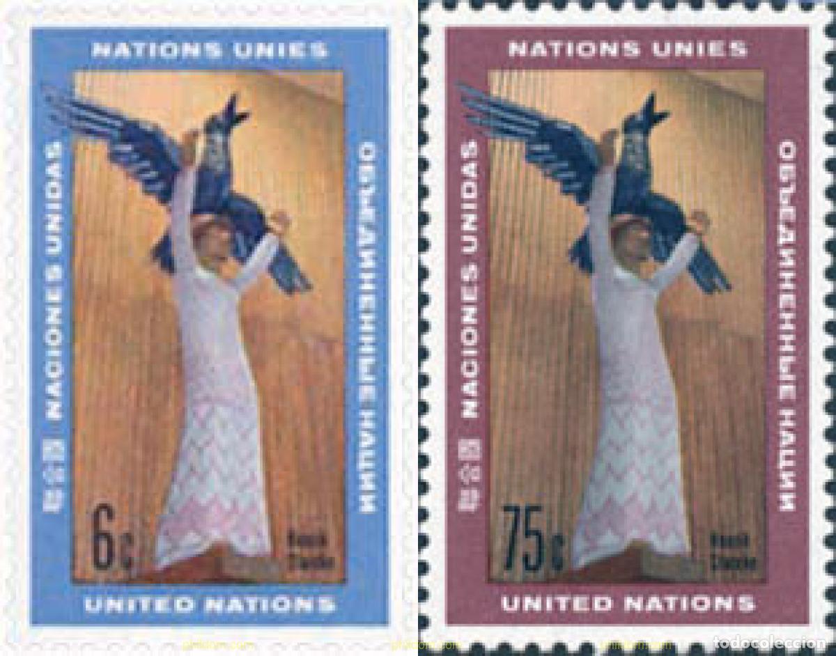 Sellos: 127102 MNH NACIONES UNIDAS. Nueva York 1968 ARTE. ESTATUA DE HENRIK STARKE