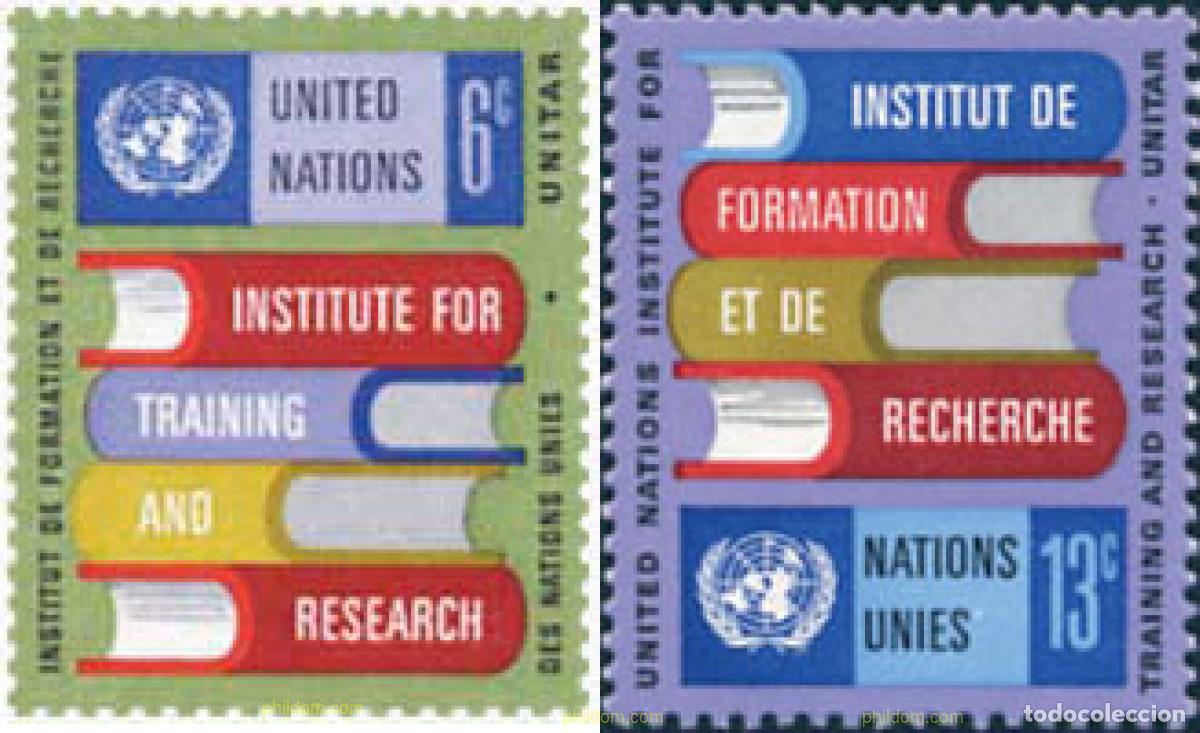 Sellos: 127109 MNH NACIONES UNIDAS. Nueva York 1969 INSTITUTO DE FORMACION E INVESTIGACION