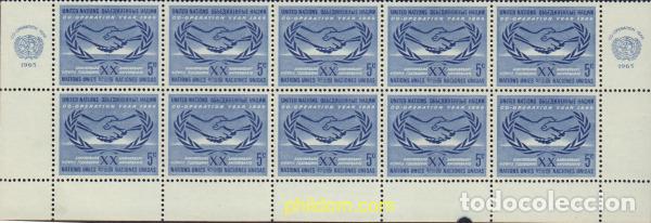 Briefmarken: 595764 MNH NACIONES UNIDAS. Nueva York 1965 A&Ntilde;O DE LA COOPERACION INTERNACIONAL