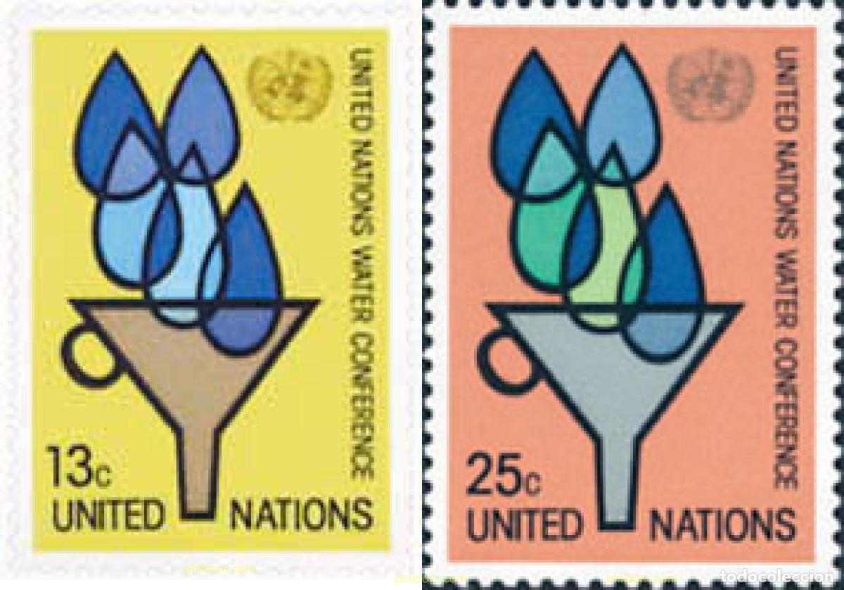 Briefmarken: 127177 MNH NACIONES UNIDAS. Nueva York 1977 CONFERENCIA DE LAS NACIONES UNIDAS SOBRE EL AGUA