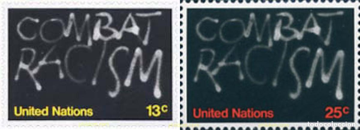 Briefmarken: 127185 MNH NACIONES UNIDAS. Nueva York 1977 LUCHA CONTRA LA DISCRIMINACION RACIAL