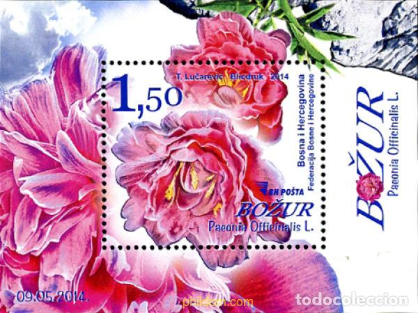 Briefmarken: 319793 MNH BOSNIA-HERZEGOVINA 2014 FLORES. PEONIAS