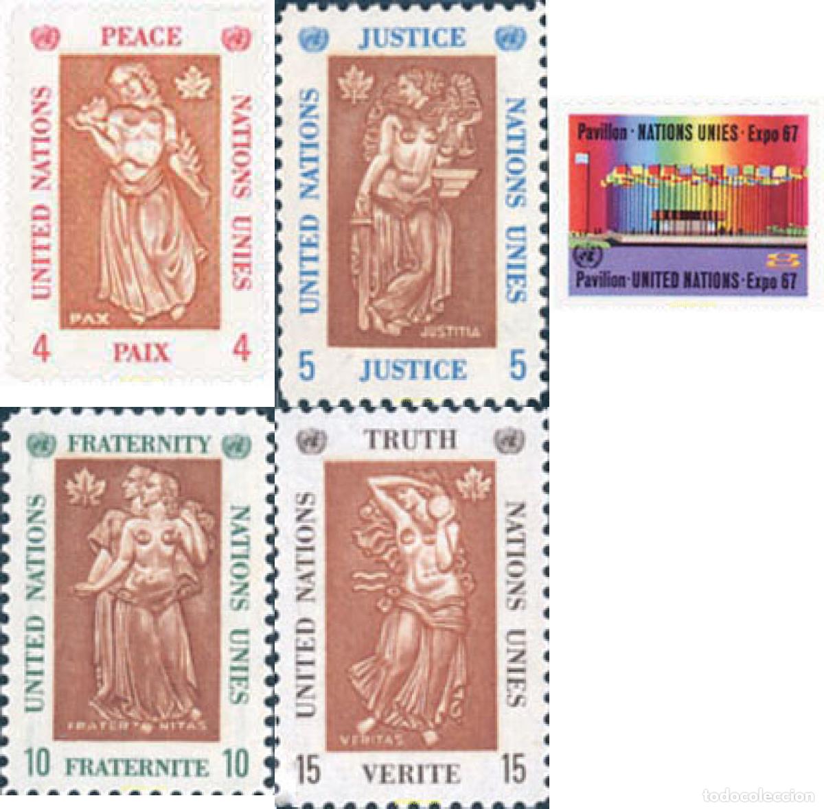 Stamps: 127060 MNH NACIONES UNIDAS. Nueva York 1967 EXPOSICION UNIVERSAL DE MONTREAL