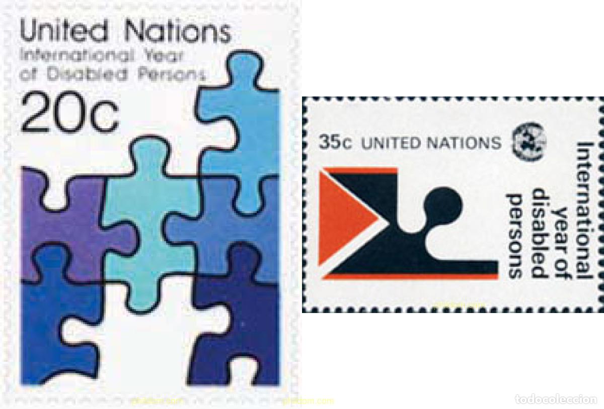 Stamps: 127212 MNH NACIONES UNIDAS. Nueva York 1981 A&Ntilde;O INTERNACIONAL DE LOS MINUSVALIDOS
