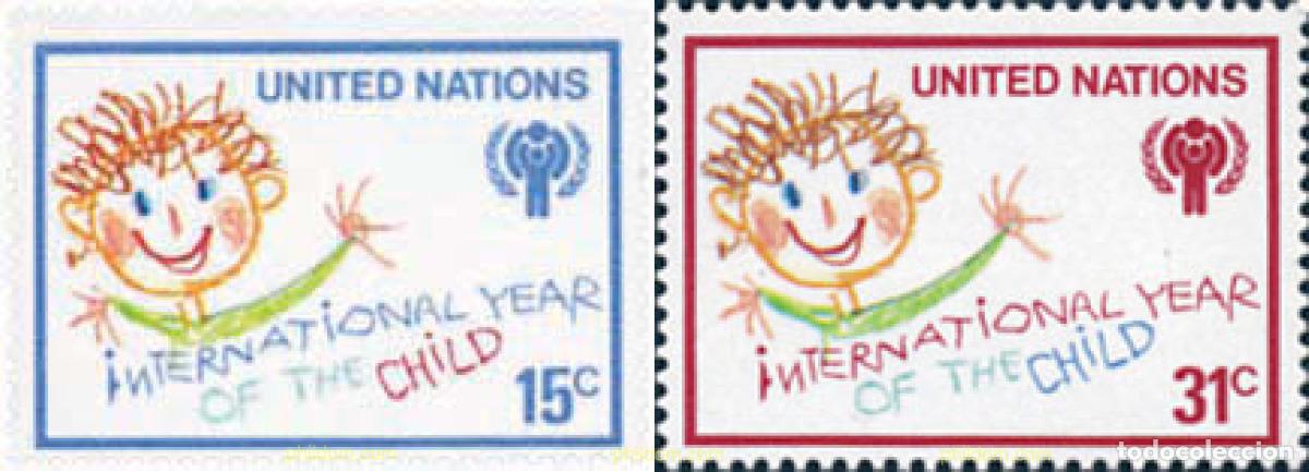 Sellos: 127199 MNH NACIONES UNIDAS. Nueva York 1979 A&Ntilde;O INTERNACIONAL DEL NI&Ntilde;O