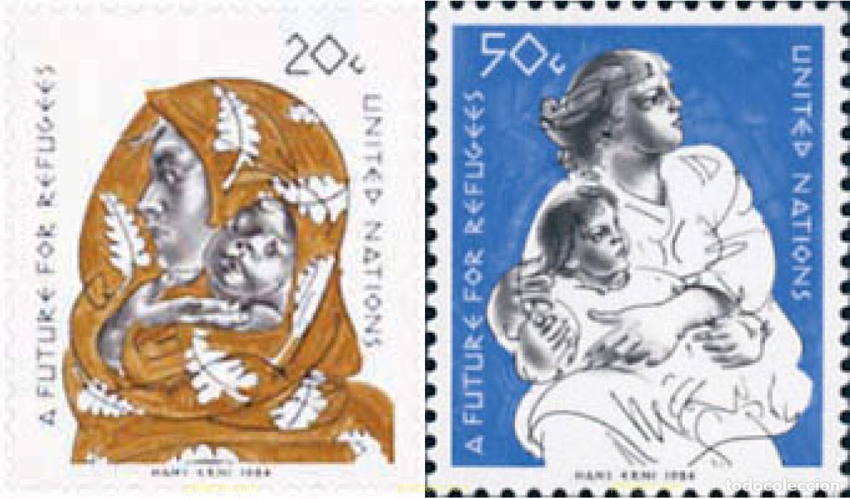 Sellos: 127242 MNH NACIONES UNIDAS. Nueva York 1984 UN FUTURO PARA LOS REFUGIADOS