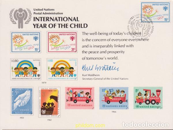 Sellos: 622840 MNH NACIONES UNIDAS. Nueva York 1979 A&Ntilde;O INTERNACIONAL DEL NI&Ntilde;O