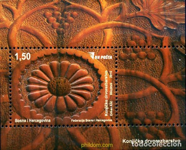 Sellos: 351880 MNH BOSNIA-HERZEGOVINA 2015 RELIEVE DE MADERA