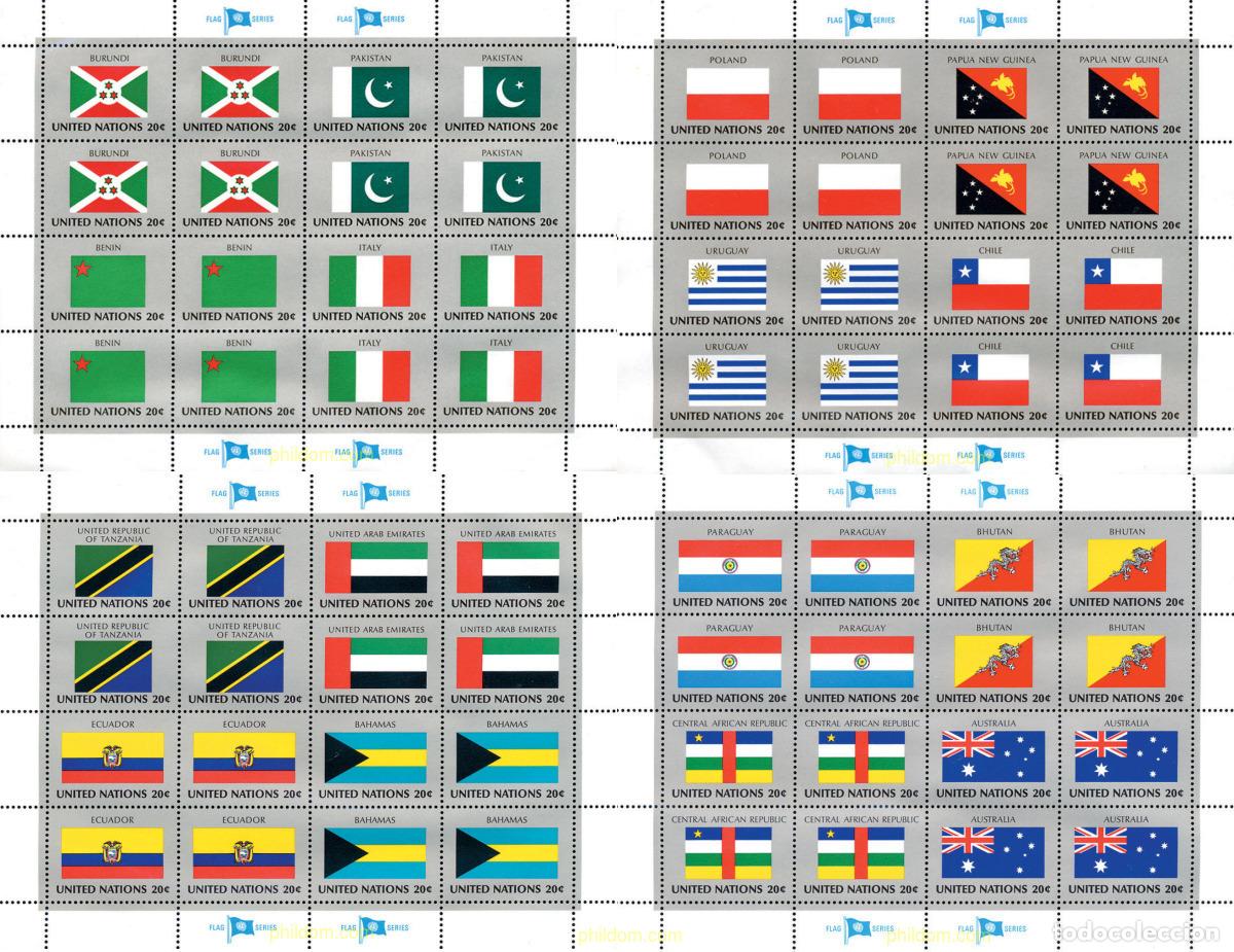 Timbres: 127224 MNH NACIONES UNIDAS. Nueva York 1984 BANDERAS DE LOS ESTADOS MIEMBRO DE LAS NACIONES UNIDAS