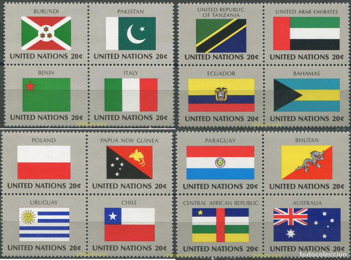 Timbres: 158695 MNH NACIONES UNIDAS. Nueva York 1984 BANDERAS DE LOS ESTADOS MIEMBRO DE LAS NACIONES UNIDAS