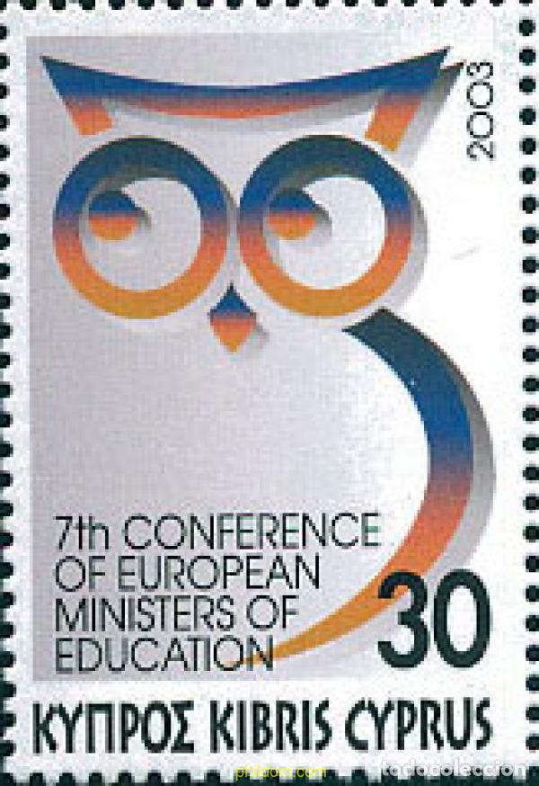 Sellos: 127524 MNH CHIPRE 2003 7 CONFERENCIA DE MINISTROS EUROPEOS DE EDUCACION