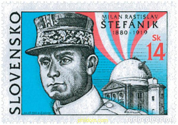 Sellos: 127537 MNH ESLOVAQUIA 2003 HOMENAJE A MILAN R. STEFANIK