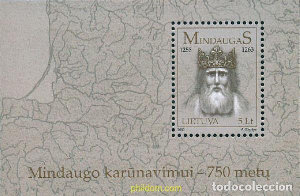 Timbres: 127674 MNH LITUANIA 2003 750 ANIVERSARIO DE LA CORONACION DEL REY MINDAUGAS