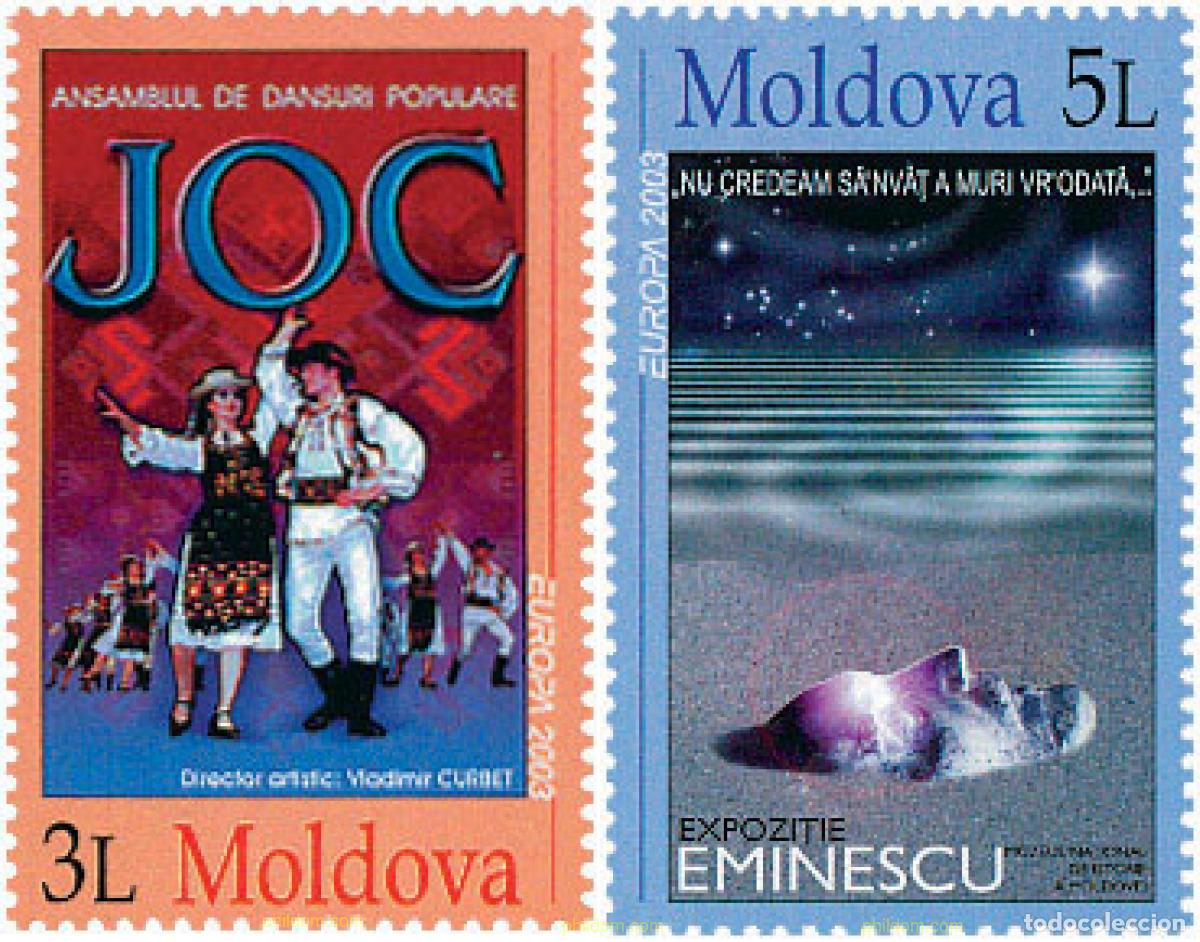 Sellos: 127694 MNH MOLDAVIA 2003 EUROPA CEPT. ARTE DEL CARTEL