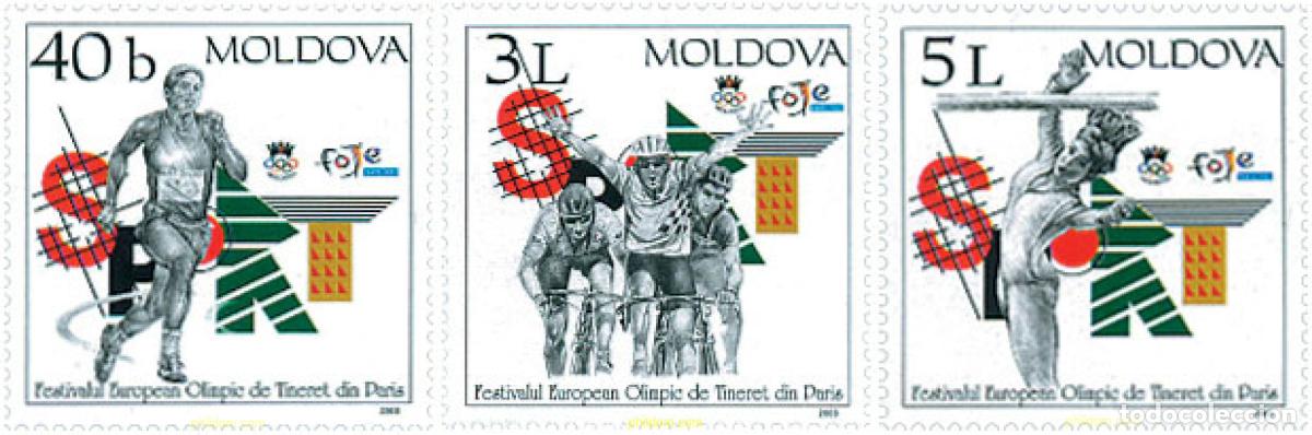 Sellos: 127703 MNH MOLDAVIA 2003 FESTIVAL OLIMPICO EUROPEO