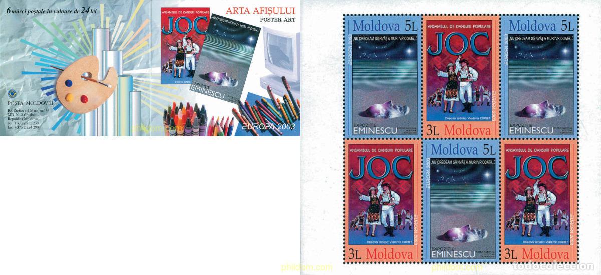 Sellos: 127696 MNH MOLDAVIA 2003 EUROPA CEPT. ARTE DEL CARTEL