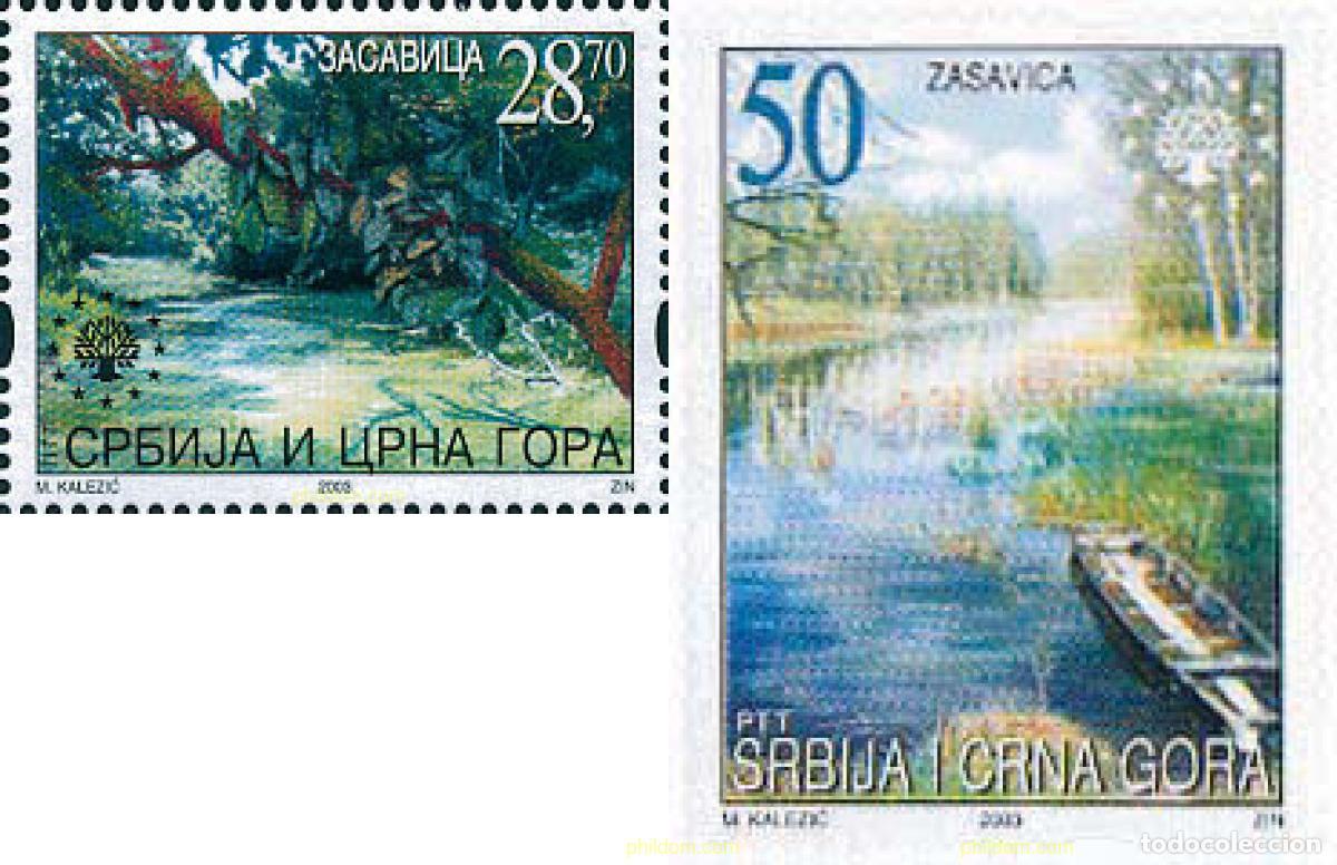 Sellos: 127780 MNH SERBIA Y MONTENEGRO 2003 PROTECCION EUROPEA DE LA NATURALEZA