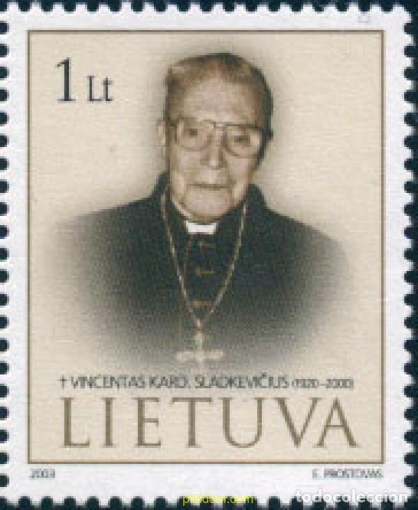 Sellos: 131916 MNH LITUANIA 2003 HOMENAJE AL CARDENAL VINCENTAS SLADKEVICIUS