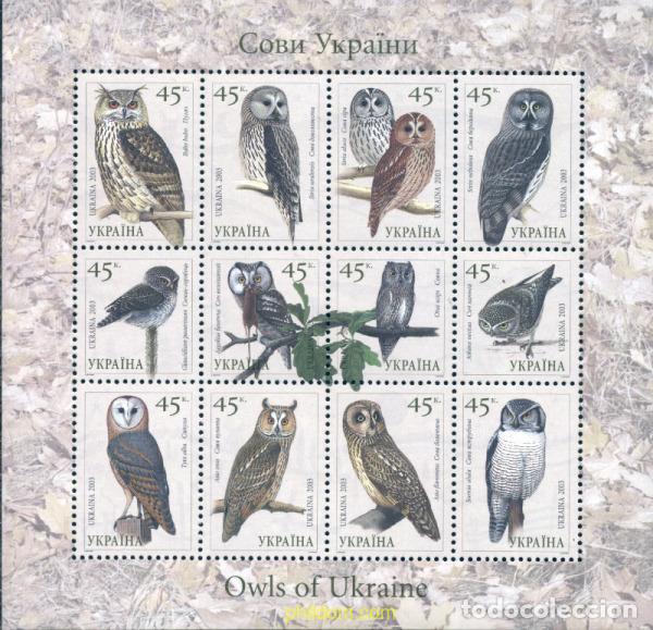 Sellos: 224385 MNH UCRANIA 2003 BUHOS