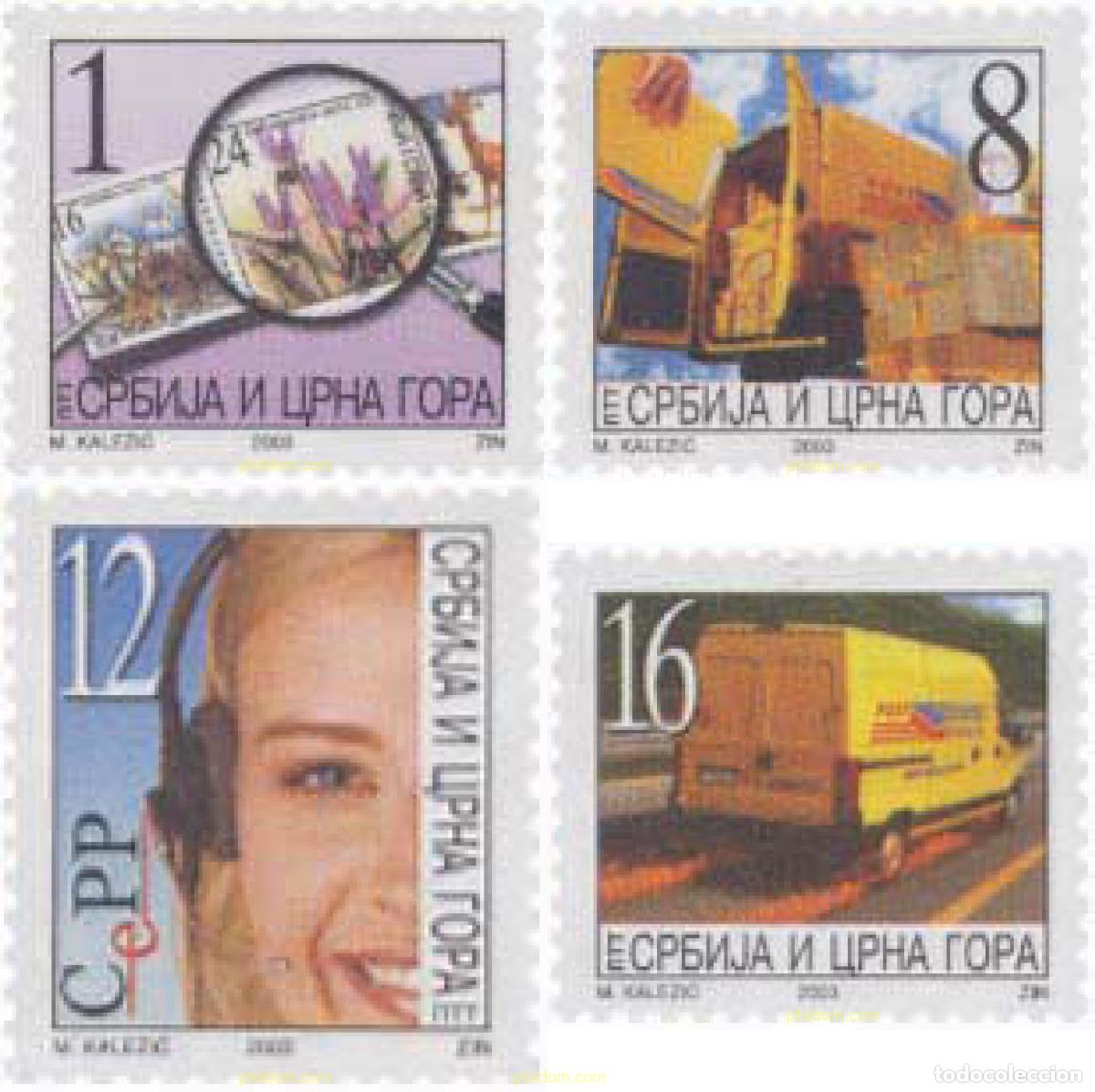 Sellos: 361382 MNH SERBIA Y MONTENEGRO 2003 SERVICIO POSTAL