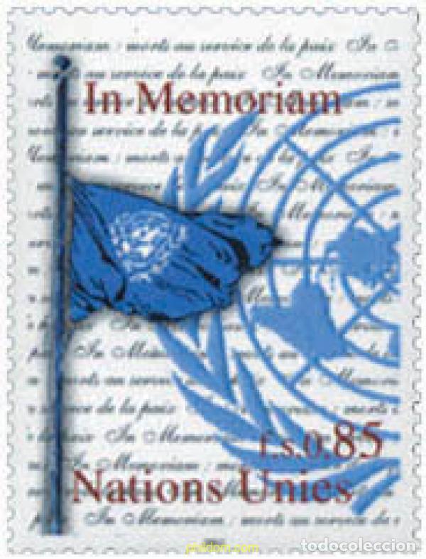 Sellos: 133953 MNH NACIONES UNIDAS. Ginebra 2003 EN MEMORIA DE LAS VICTIMAS DEL ATENTADO EN IRAQ