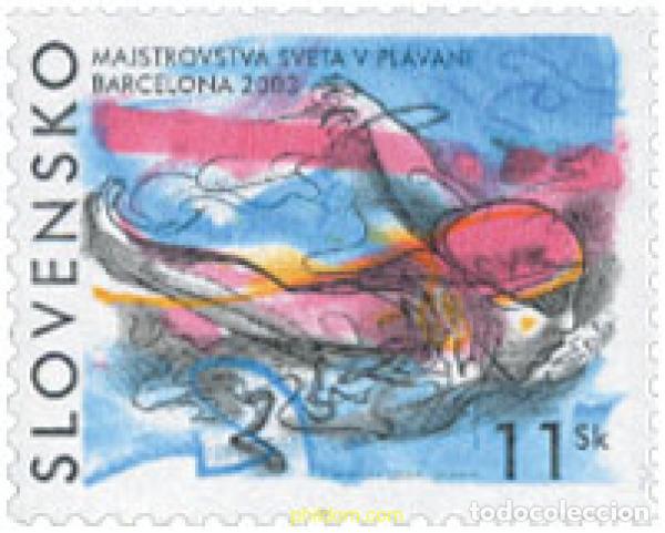 Sellos: 135162 MNH ESLOVAQUIA 2003 CAMPEONATO DEL MUNDO DE NATACION