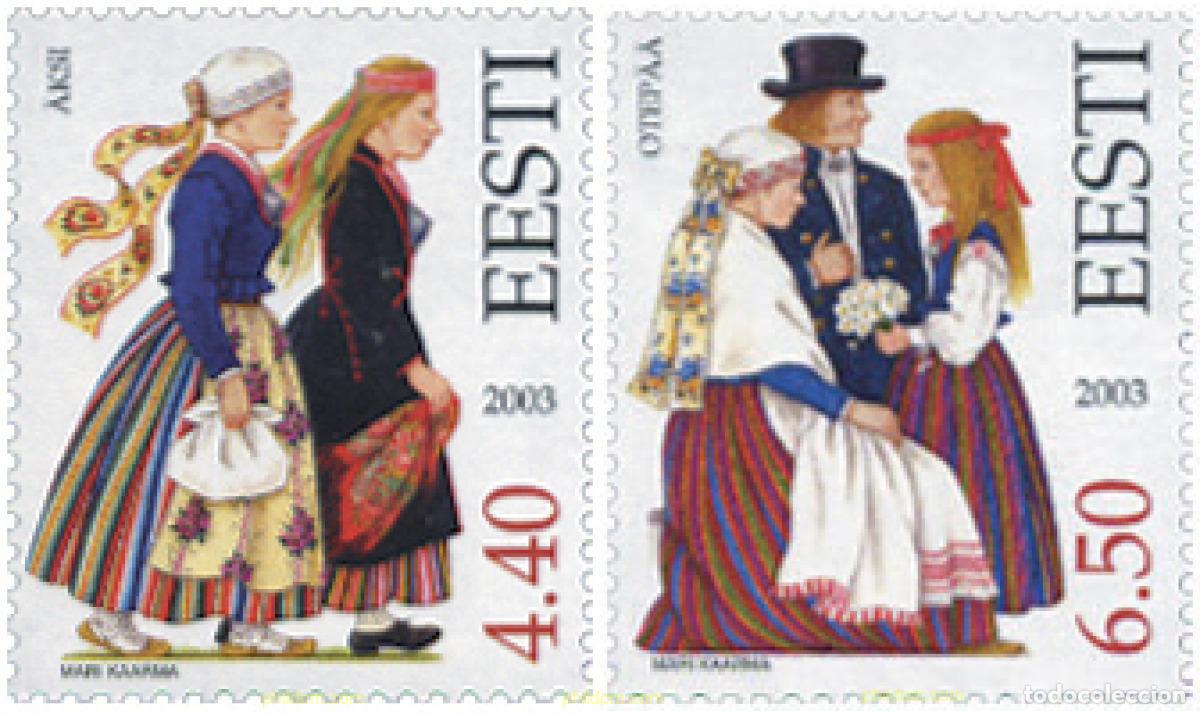 Stamps: 136272 MNH ESTONIA 2003 TRAJES TIPICOS