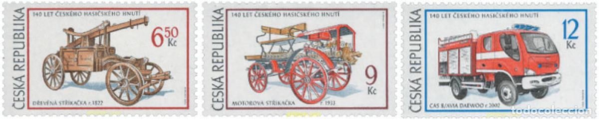 Stamps: 136263 MNH CHEQUIA 2003 COCHES DE BOMBEROS