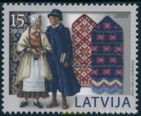 Sellos: 136494 MNH LETONIA 2003 TRAJES TIPICOS