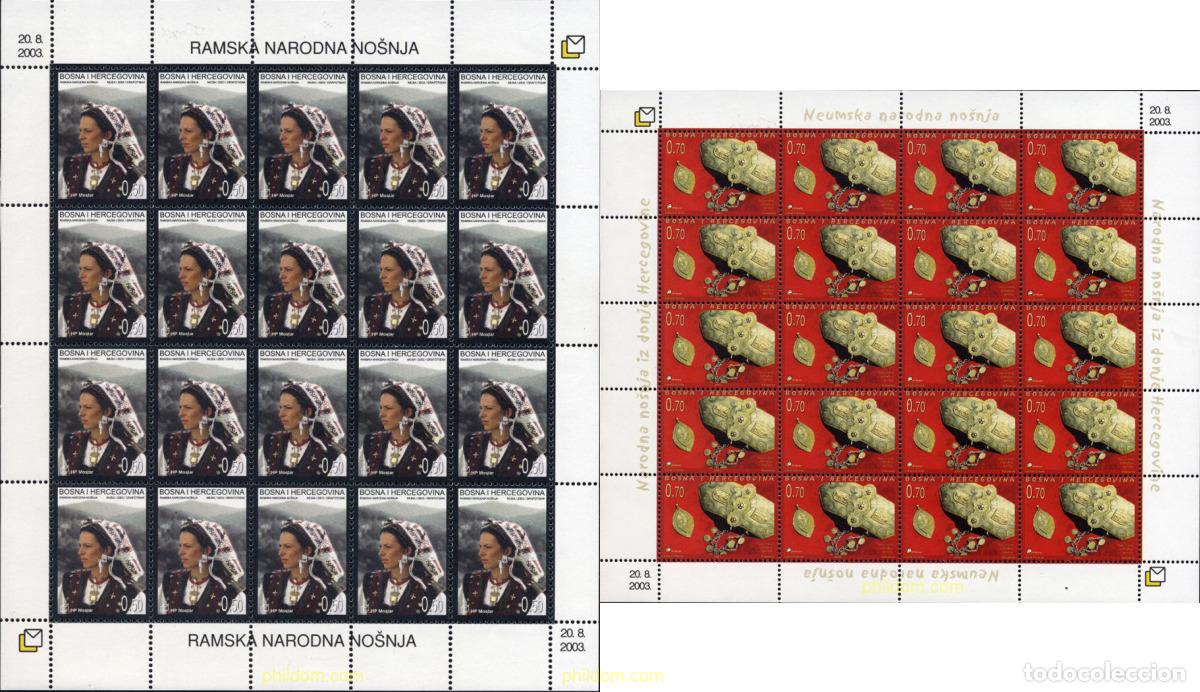 Sellos: 136463 MNH BOSNIA-HERZEGOVINA. Adm Croata 2003 TRAJES TIPICOS