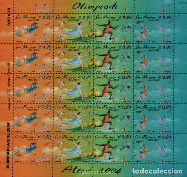 Sellos: 136859 MNH SAN MARINO 2004 28 JUEGOS OLIMPICOS DE VERANO ATENAS 2004