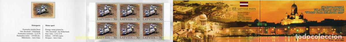 Sellos: 142693 MNH LETONIA 2003 MOTOCROSS