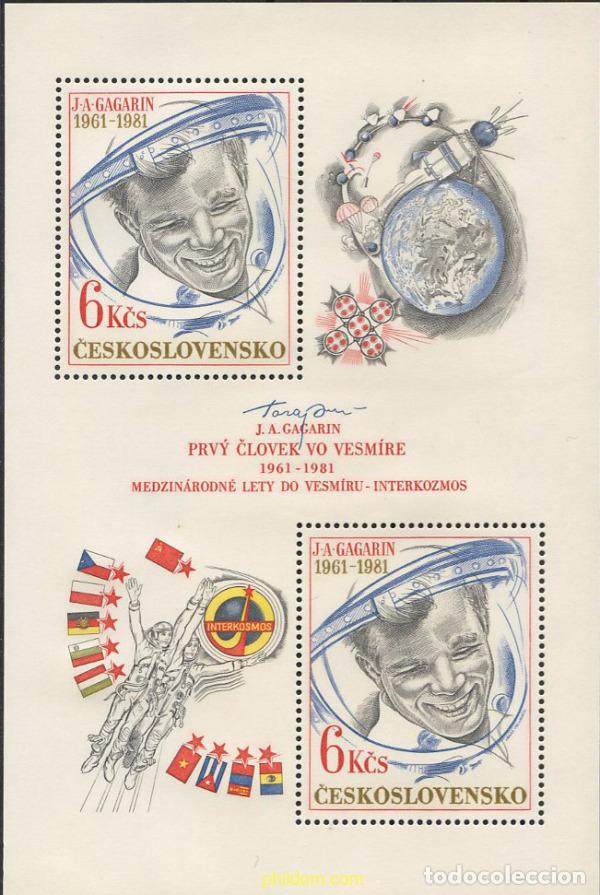 Sellos: 137295 MNH CHECOSLOVAQUIA 1981 20 ANIVERSARIO DEL PRIMER HOMBRE EN EL ESPACIO