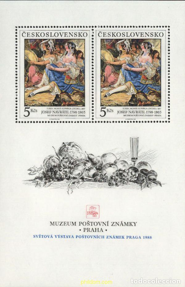 Sellos: 137332 MNH CHECOSLOVAQUIA 1988 PRAGA 88. EXPOSICION FILATELICA INTERNACIONAL