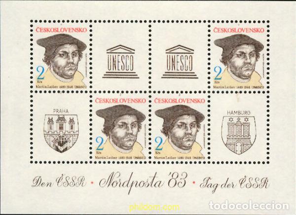 Sellos: 137307 MNH CHECOSLOVAQUIA 1983 NORDPOSTA 83. EXPOSICION FILATELICA INTERNACIONAL