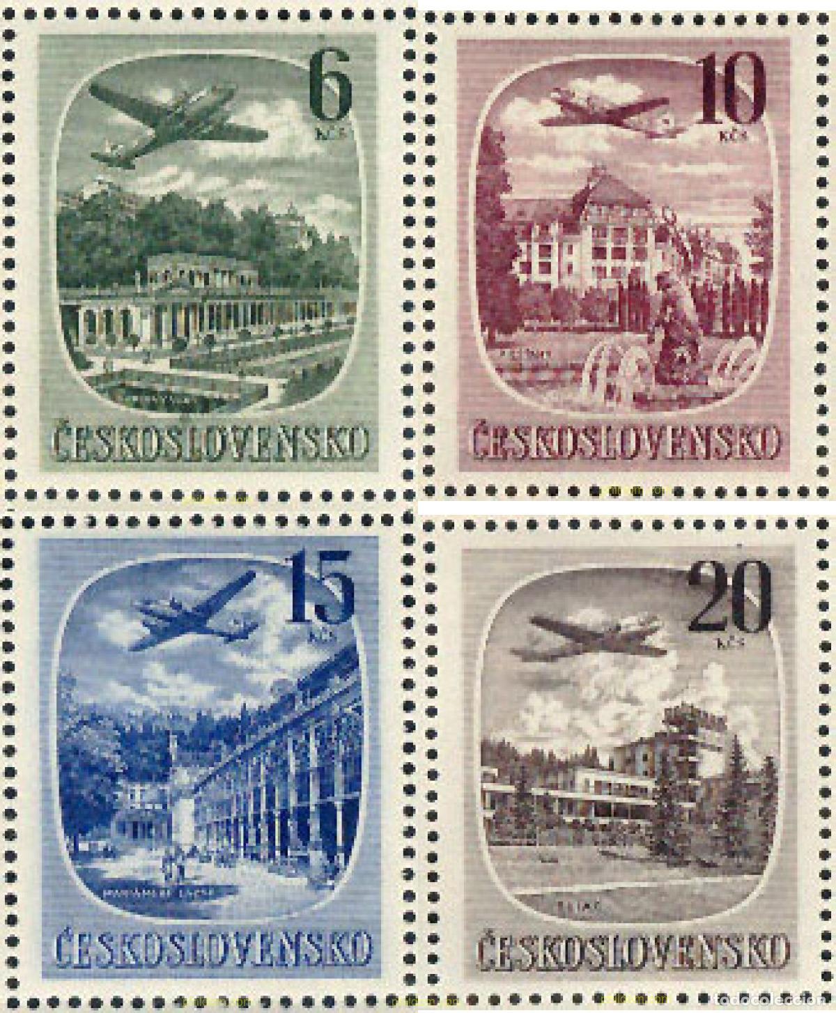 Sellos: 137347 MNH CHECOSLOVAQUIA 1951 BALNEARIOS