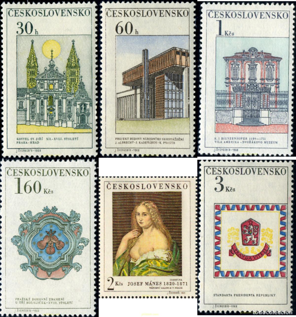Sellos: 137408 MNH CHECOSLOVAQUIA 1968 LA VIEJA PRAGA