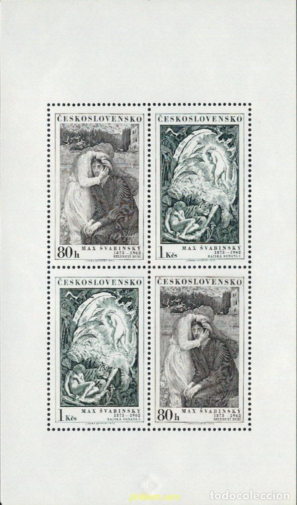 Sellos: 137451 MNH CHECOSLOVAQUIA 1973 CENTENARIO DEL NACIMIENTO DE MAXIMILIAN SVABINSKY