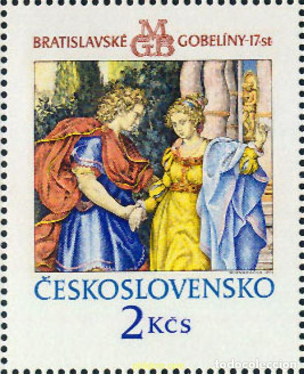 Sellos: 370842 MNH CHECOSLOVAQUIA 1974 TAPICES
