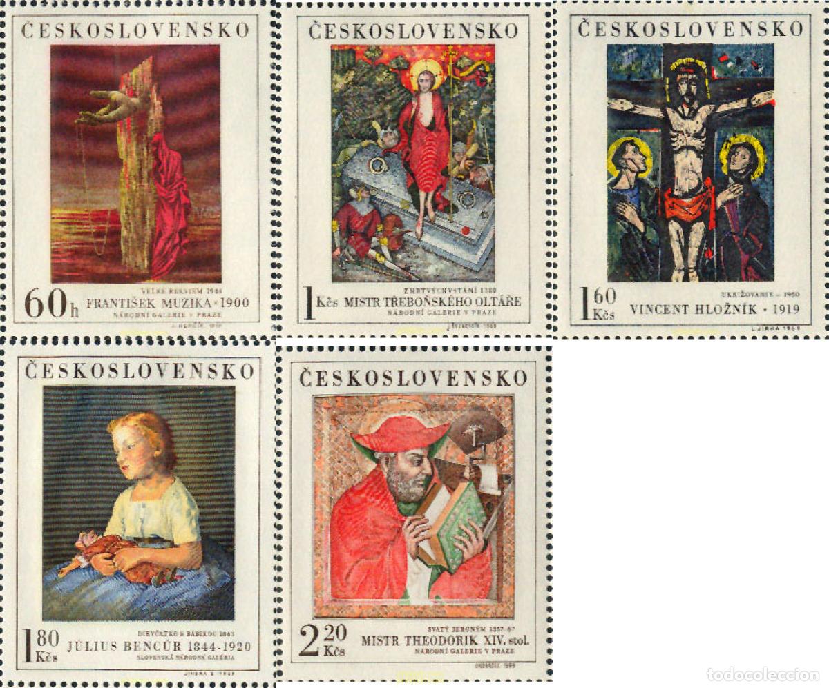 Sellos: 137421 MNH CHECOSLOVAQUIA 1969 PINTURAS
