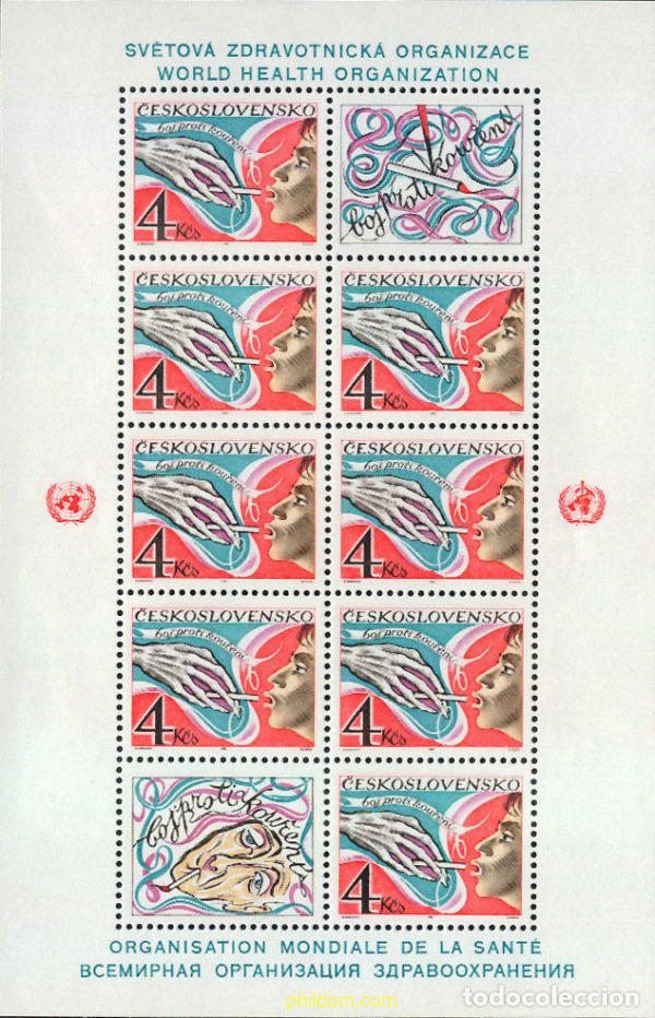 Sellos: 137521 MNH CHECOSLOVAQUIA 1981 CAMPA&Ntilde;A ANTI TABACO