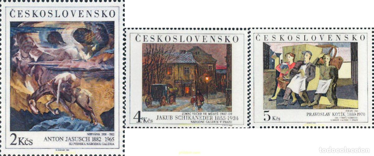 Selos: 137578 MNH CHECOSLOVAQUIA 1989 PINTURAS
