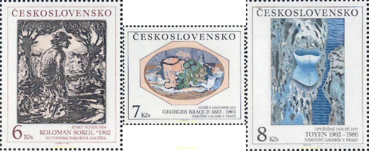 Francobolli: 137593 MNH CHECOSLOVAQUIA 1992 PINTURAS