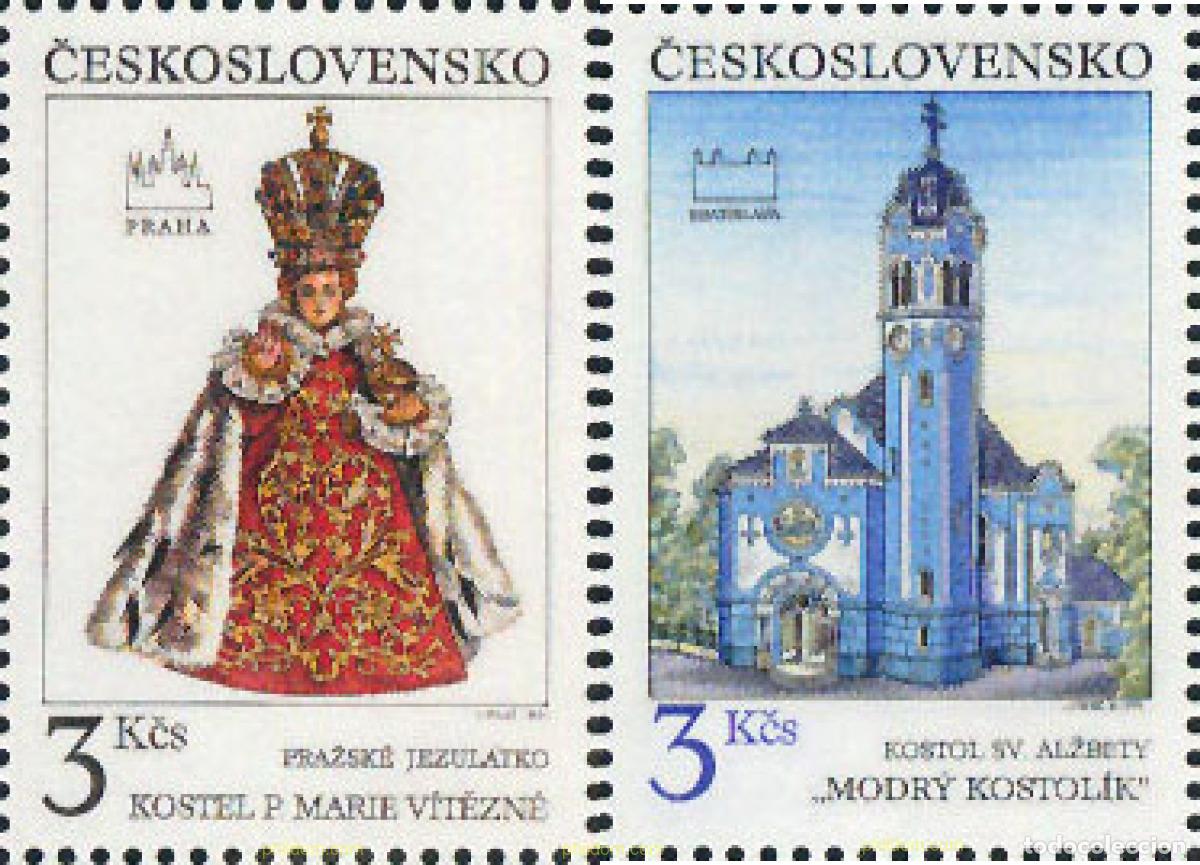 Francobolli: 137589 MNH CHECOSLOVAQUIA 1991 MOTIVOS HISTORICOS DE BRATISLAVA