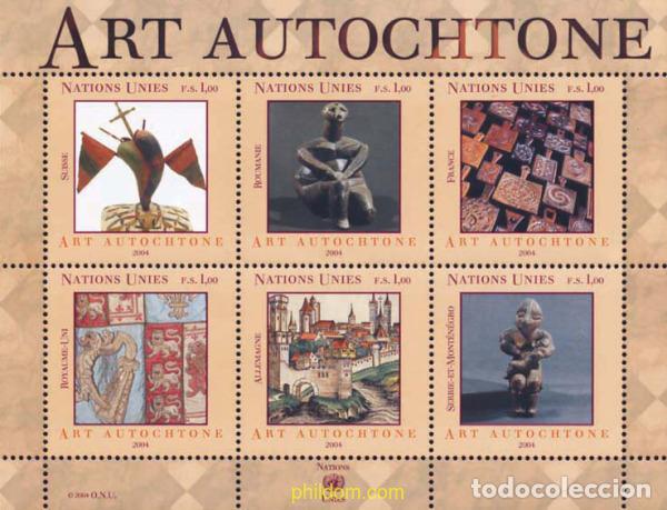 Sellos: 140445 MNH NACIONES UNIDAS. Ginebra 2004 ARTE INDIGENA