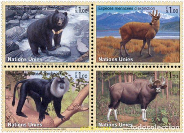 Sellos: 140441 MNH NACIONES UNIDAS. Ginebra 2004 FAUNA PROTEGIDA