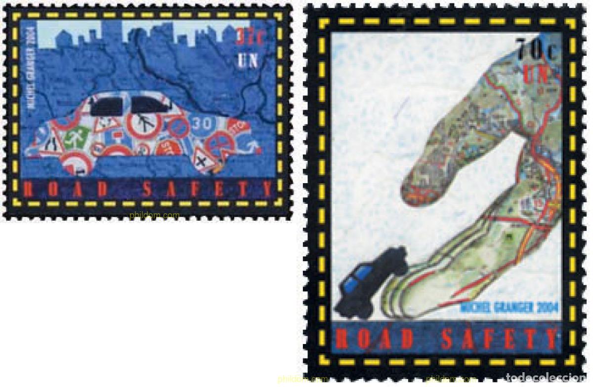 Sellos: 140501 MNH NACIONES UNIDAS. Nueva York 2004 SEGURIDAD VIAL