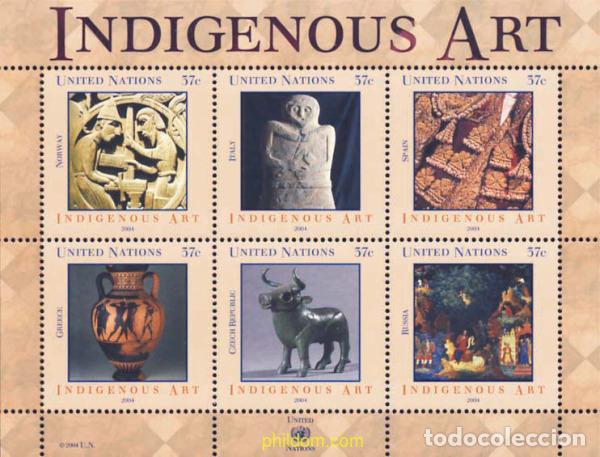 Sellos: 140499 MNH NACIONES UNIDAS. Nueva York 2004 ARTE INDIGENA