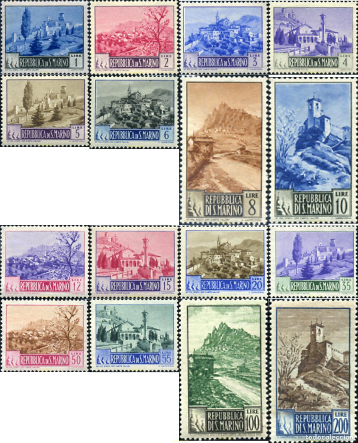 Selos: 140635 MNH SAN MARINO 1949 PAISAJES